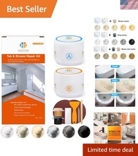 3.7oz Color Match Fiberglass Bathtub Tile Repair Kit - Odorless Non-Toxic