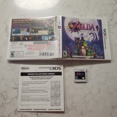 The Legend of Zelda Majora's Mask 3D Nintendo 3DS Complete CIB