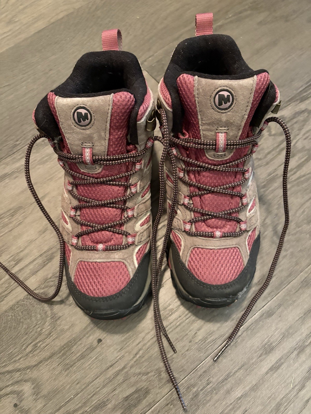 Merrell Hiking Boots Women, Size 6.5, Pink, Waterproof, Vibram Sole-image