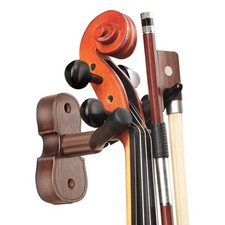 Violin Viola Wall Mount Hanger,Violin Viola Hook,Black Walnut Violin holder,w...