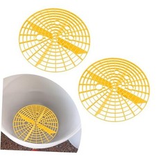 2PCS Car Wash Bucket Insert, Auto Detail Grit Gaurd Buckets Filter Helps Yellow