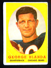 George Blanda #129 Topps 1958 Football Card (Chicago Bears)