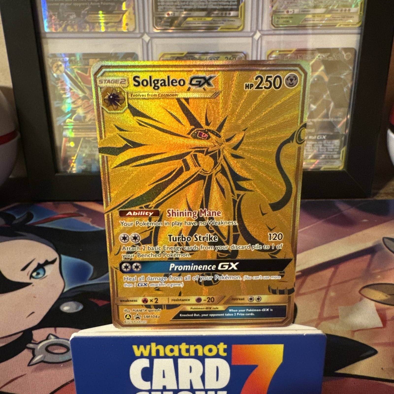 Solgaleo GX SM104A -NM- Sun & Moon Holo Pokemon TCG