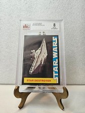 Vintage Star Wars: 1977 Trading Card Wonder Bread #14 ~ Star Destroyer BVG 8.0