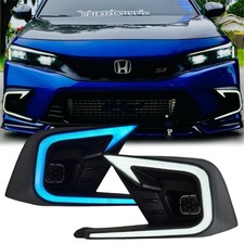 Drl Turn Signal For Honda Civic 2022-2024 Fog Lights Led Daytime Running Light