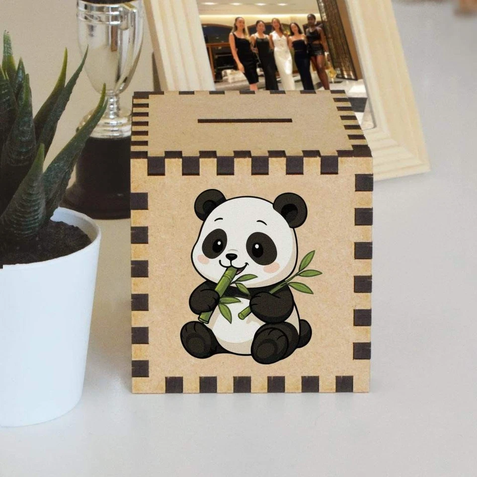 'Baby Panda Eating' Money Box / Piggy Bank (MB00116924) - Image 4 of 4