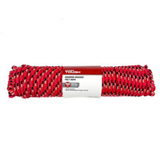 3/8 Inch X 100 Feet Red Diamond Braided Polypropylene Rope 28 Oz