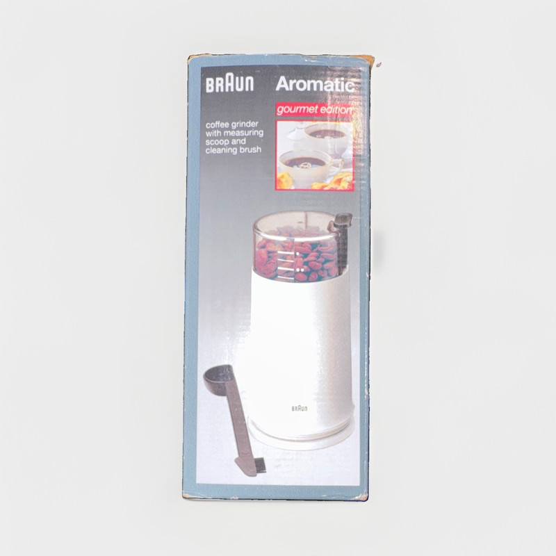 Braun Aromatic GOURMET -KSM 4 Electric Blade Coffee Grinder White 2.5 oz 150W