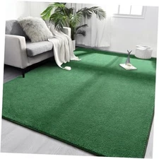  Area Rugs for Bedroom Living Room, 6x9 Green Super Soft Comfy Thickened 