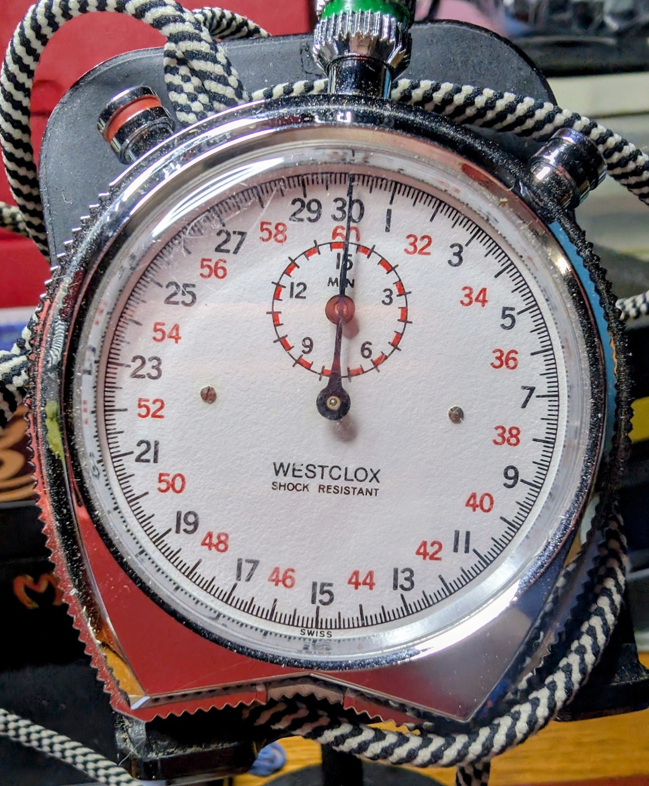 Vintage Westclox "The Official" 1/10 Second Mechanical Stopw