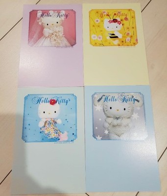Rare Hello Kitty Postcard Postcard Set of 4 #46f5b7