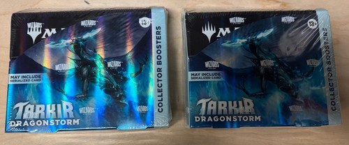 Lot Of 2 - MTG Tarkir Dragonstorm Collector Booster Box - Brand New, Sealed
