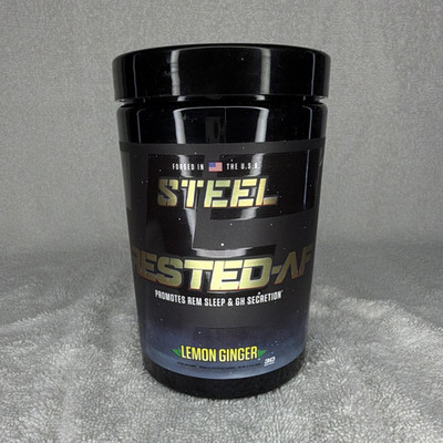 Steel Tested AF Sports Performance Powder Lemon Ginger Dietary Supplement 30