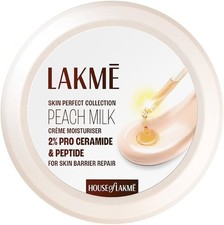 LAKM  Peach Milk Soft Cr me Moisturizer, Light Weight Face Cream with 24hr 50g