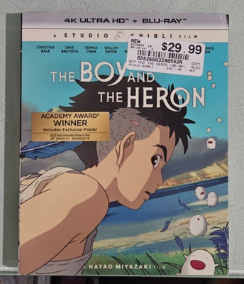 studio ghibli  THE BOY AND THE HERON  4K ULTRA  HD / BLU RAY  no digital