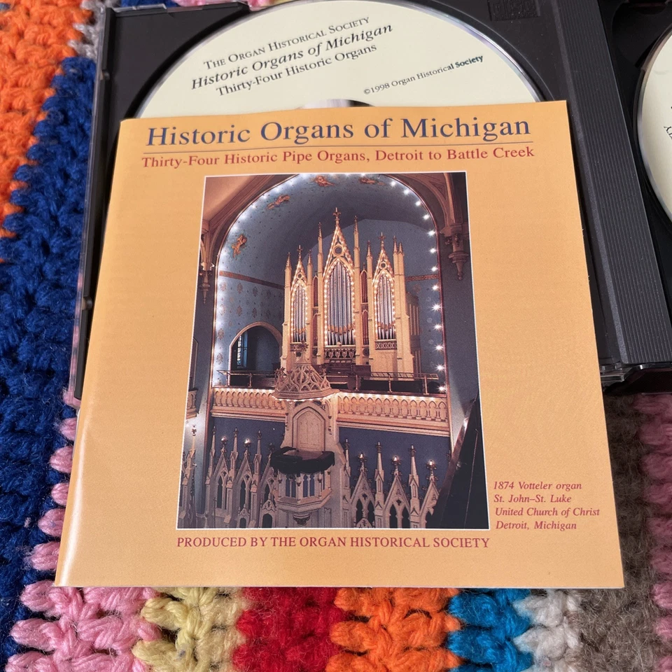 Historic Organs Of Michigan: 34 Historic Pipe Organs - 4-CD Set Organ Historical Foto 3 de 4