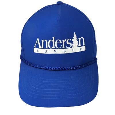 Anderson Lumber Snapback Hat Blue One Size Adjustable Lightweight Rope Mohr's