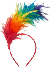 1920s Feather Fascinator Headband for Women Kentucky Derby Headpiece Fascinator