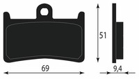 BremsbelÄGe Vorne 4XVW004500 Yamaha YZF 600 R Thundercat 2002 2003