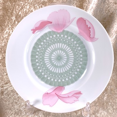 HERMESエルメス ピヴォワンヌPIVOINES ROSES 中皿　プレート HERMESエルメス ピヴォワンヌPIVOINES ROSES 大皿 プレート HERMES