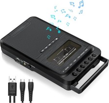Gracioso Portable Cassette Player Recorder MP3 Converter USB SD Card Black