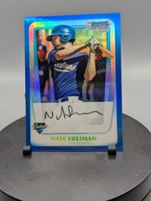 2011 Bowman - Chrome Prospects Nate Freiman #BCP4 Blue Refractor /250 (RC)