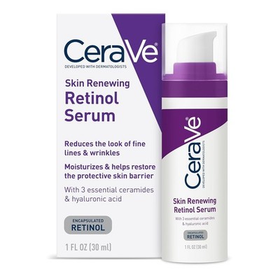 Cerave Skin Renewing Retinol Serum Encapsulated Retinol 1 Oz Exp:10/26 - 12 Pack