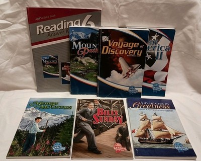 Abeka 6th Grade Reading Program, Set Of  6 Books & Answer Key