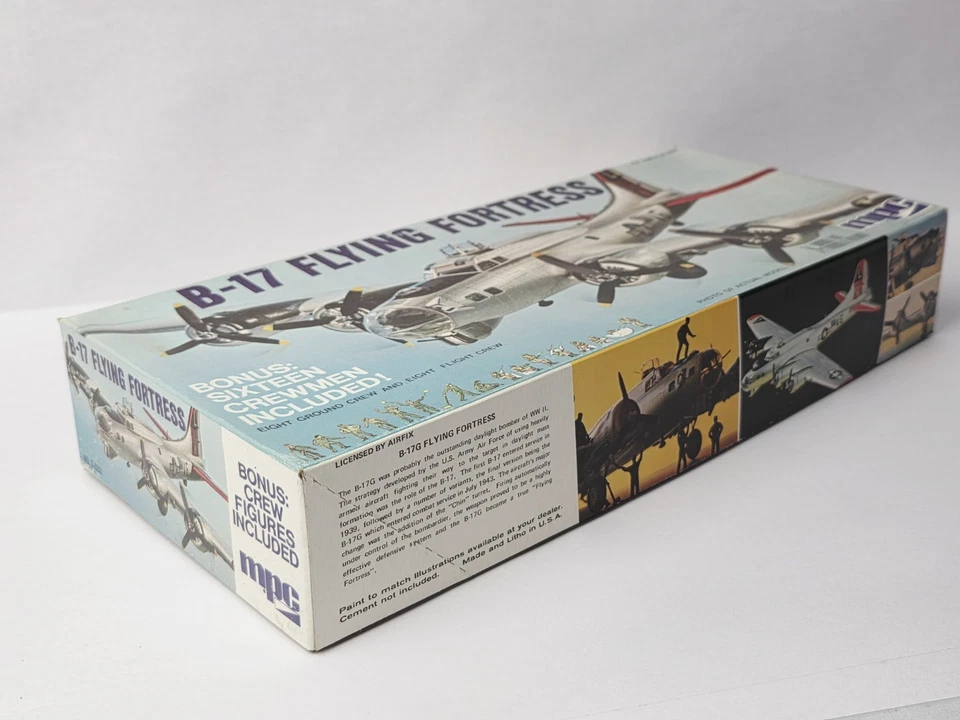 VINTAGE MPC B-17 FLYING FORTRESS MODEL KIT UNUSED IN BOX NICE!!! - Image 2 of 4