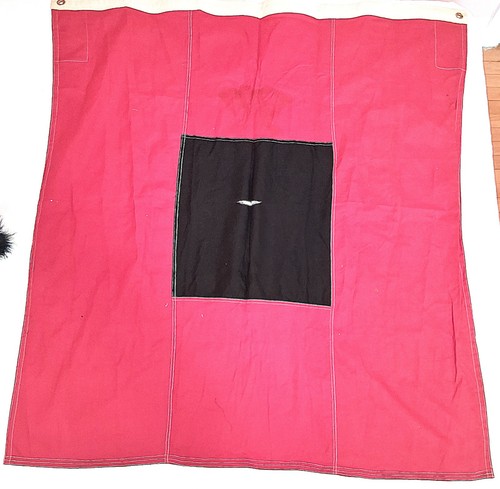 Vintage Hurricane or Storm Warnings Flag, 4 Feet 4 Feet, Excellent Color, 1970s