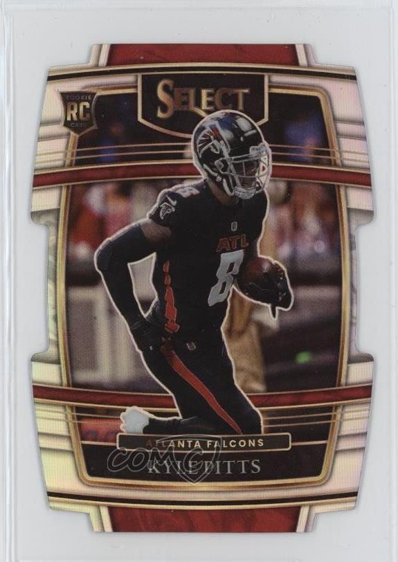 2021 Panini Select Concourse Silver Prizm Die-Cut Kyle Pitts #46 Rookie RC