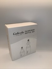 SEALED Gulicola Glass Baby Bottle Set 2 pack SS 80ml/S 160ml