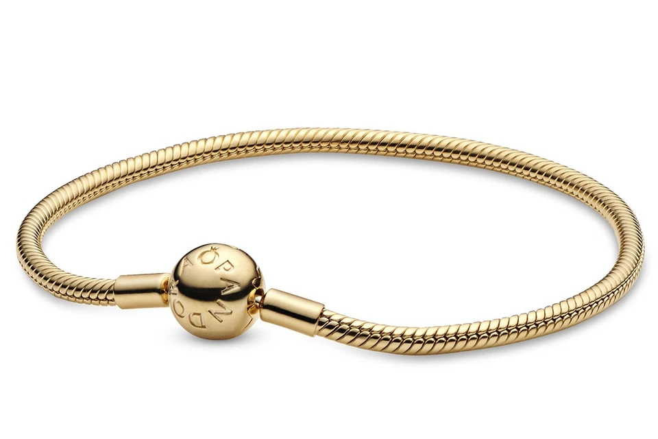 PANDORA Schmuck Damenarmband für Charms Schlange Goldfarben 568748C00