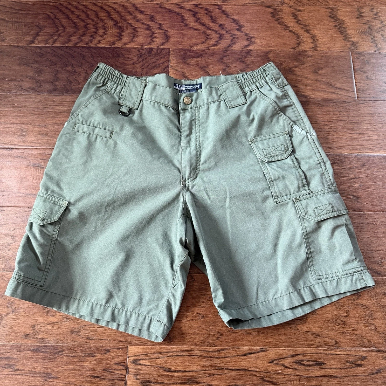 5.11 Tactical Taclite Pro 9.5" Ripstop Shorts Mens 32 Green Cargo Utility Hiking