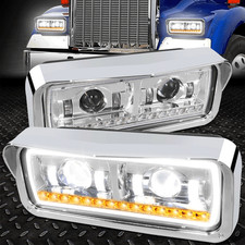 PARA 01-12 FREIGHTLINER CLASSIC/XL SEÑAL SECUENCIAL LED DRL PROYECTOR FAROS
