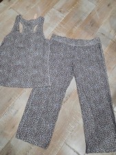 VICTORIA'S SECRET ladies 2-piece knit animal print pajama set Large  NEW  