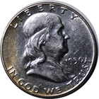 1950 P Franklin Half Dollar - AU