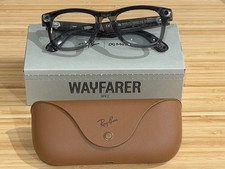 MODIFIED  Stealth Mode  Ray-Ban Meta Wayfarer Gen 2 Transition Lens. 53-22 Blue