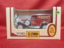MINT Ertl Anheuser Busch 1932 Ford Panel Delivery Bank Truck Diecast Metal 1/25