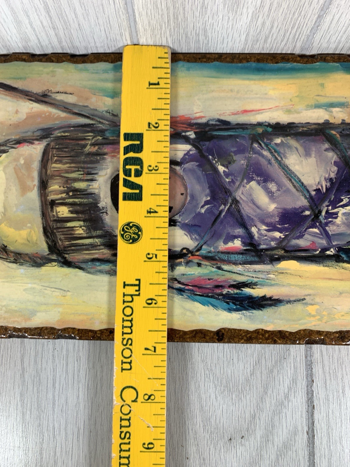 De Grazia Signed  Wall Hanging Wood Plaque Art MY VERY OWN PAPOOSE Decor