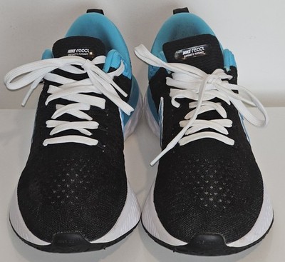 Size 11.5 Nike React Infinity Run Flyknit 2 Blue Orbit Black Excellent Condition
