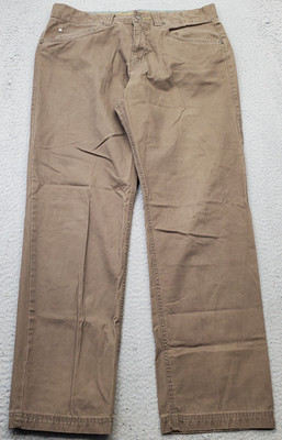 Columbia Omni-Shield Advanced Repellency Pants Men 32x30 Brown Cotton Flat Front