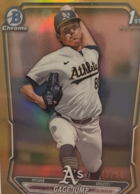 2026 Bowman - Chrome Prospects Gage Jump #BCP-15 Yellow Wave Refractor /75 (RC)