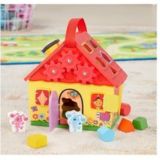 Melissa Doug Blues Clues You Wooden Take-Along House Kids OS Yellow New