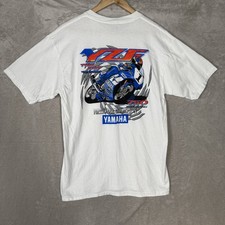 VTG Yamaha Tom Kipp 750 Supersport Motorcycle Racing T Shirt Adult Large White