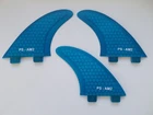 AM2 Hexcore fibreglass surfboard FINS set x 3 FCS compatible