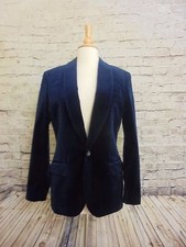 J CREW MEN'S LUDLOW SHAWL-COLLAR BLAZER IN VELVET 34S  22273 DARK PACIFIC