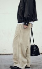 Zara Washed Effect Plush Wide Leg Jogging Pants Sweatpants Women Size Small New