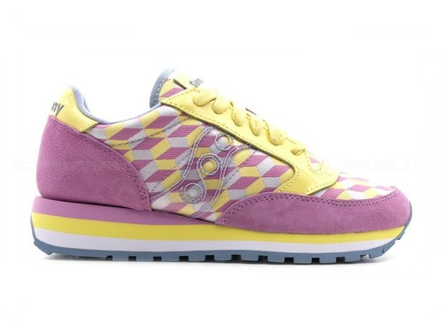 Saucony Triple Jazz Limited Edition S60497-4 Pink Yellow Sneakers Donna |  eBay