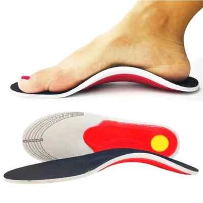 NORELIE Orthotic Insoles For Arch Support Plantar Fasciitis Flat Feet Gel Heel Back Pain